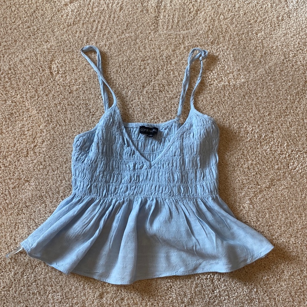 Light Blue Babydoll Tank